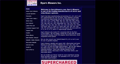 Desktop Screenshot of dyersblowers.com